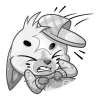 🎀 Эмодзи «Бисквит Серый» для Telegram