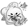 🎀 Эмодзи «Бисквит Серый» для Telegram