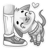 🎀 Эмодзи «Бисквит Серый» для Telegram