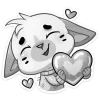 🎀 Эмодзи «Бисквит Серый» для Telegram