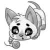 🎀 Эмодзи «Бисквит Серый» для Telegram