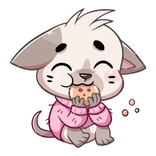 😋 Эмодзи «Бисквит в свитере» для Telegram