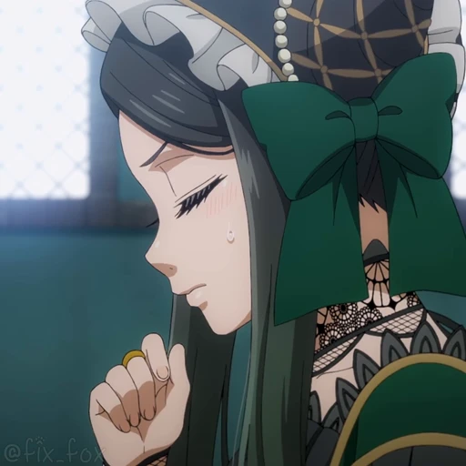 😮‍💨 Стикер «Black Butler Emerald Witch Arc» для Telegram