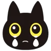 😭 Эмодзи «Black Cats» для Telegram