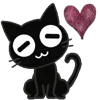 ❤️ Эмодзи «Black Cats» для Telegram