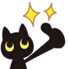 👍 Эмодзи «Black Cats» для Telegram