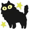 ⭐️ Эмодзи «Black Cats» для Telegram