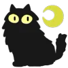 🌙 Эмодзи «Black Cats» для Telegram