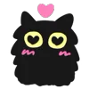 ❤️ Эмодзи «Black Cats» для Telegram