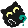 ❔ Эмодзи «Black Cats» для Telegram