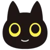 😌 Эмодзи «Black Cats» для Telegram
