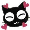🥰 Эмодзи «Black Cats» для Telegram