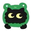 🐸 Эмодзи «Black Cats» для Telegram