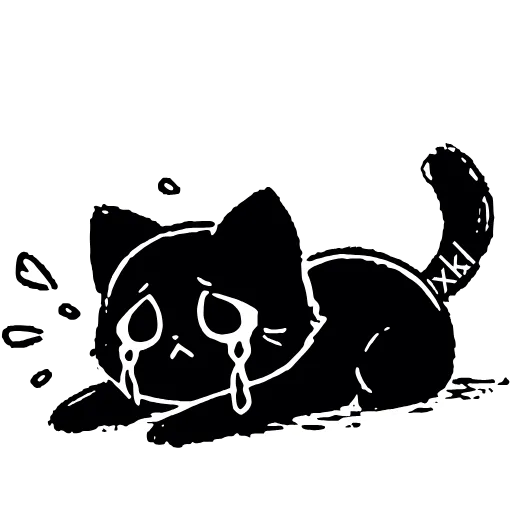 😭 Эмодзи «𝐵𝘭𝘢𝘤𝘬 𝒞𝘢𝘵 𝐻𝒟» для Telegram