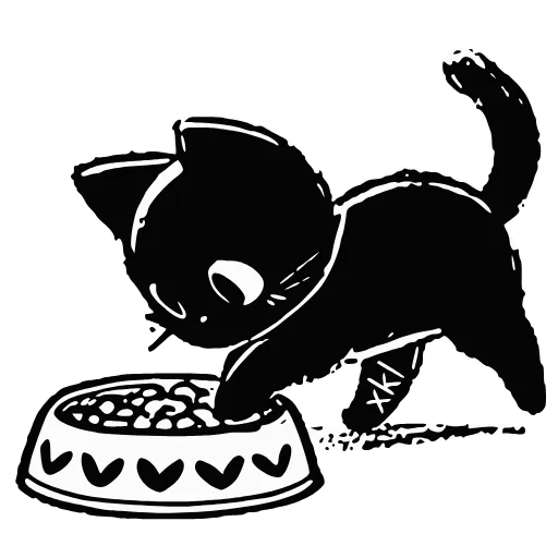 🥘 Эмодзи «𝐵𝘭𝘢𝘤𝘬 𝒞𝘢𝘵 𝐻𝒟» для Telegram