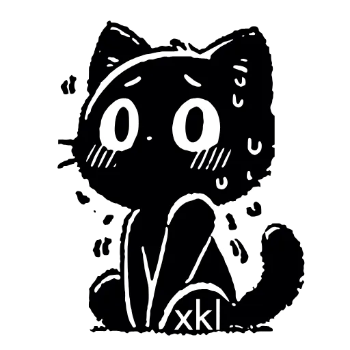 🤭 Эмодзи «𝐵𝘭𝘢𝘤𝘬 𝒞𝘢𝘵 𝐻𝒟» для Telegram