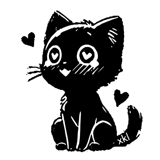 😍 Эмодзи «𝐵𝘭𝘢𝘤𝘬 𝒞𝘢𝘵 𝐻𝒟» для Telegram
