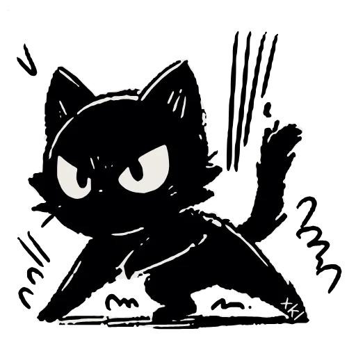 🐈‍⬛ Эмодзи «𝐵𝘭𝘢𝘤𝘬 𝒞𝘢𝘵 𝐻𝒟» для Telegram
