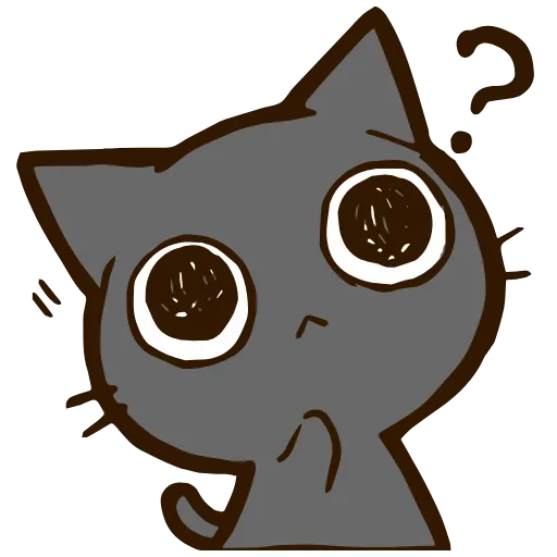🤔 Эмодзи «Black Cat» для Telegram