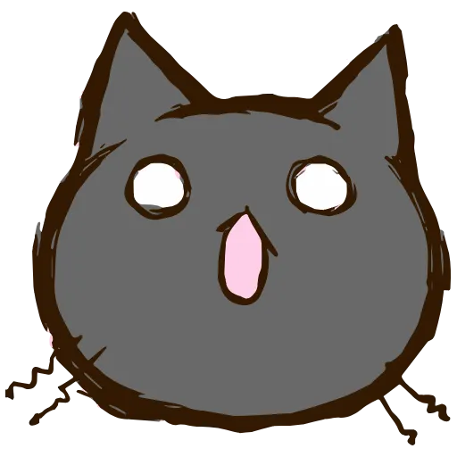 😵 Стикер «Black Cat» для Telegram