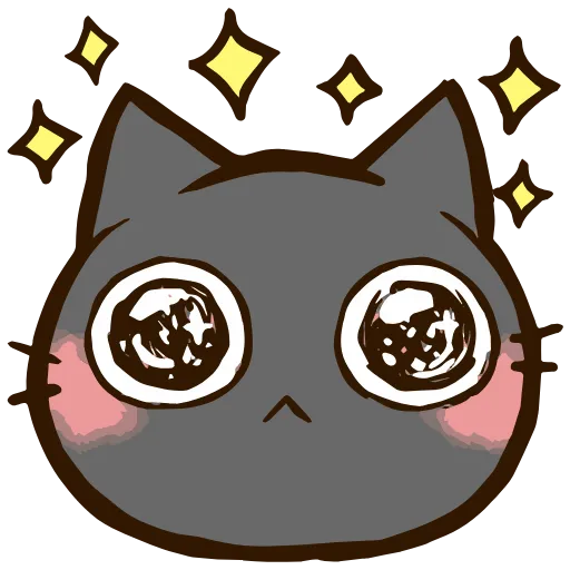 🥺 Стикер «Black Cat» для Telegram
