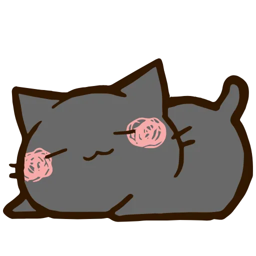 🤤 Стикер «Black Cat» для Telegram