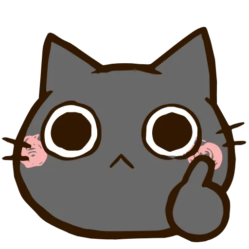 👍 Стикер «Black Cat» для Telegram