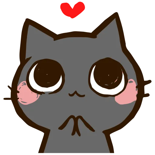 🥹 Стикер «Black Cat» для Telegram