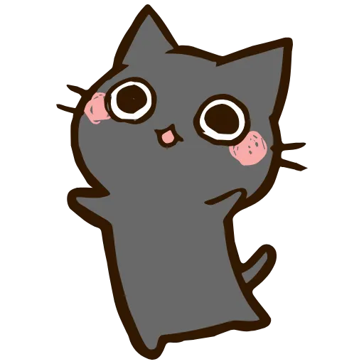 🤗 Стикер «Black Cat» для Telegram