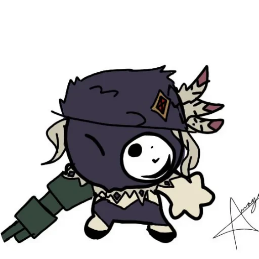 🐱 Стикер «Black Dahlia Skullgirls» для Telegram