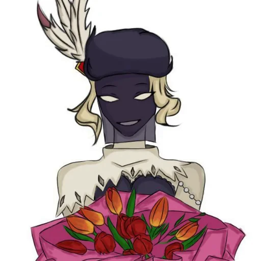🪑 Стикер «Black Dahlia Skullgirls» для Telegram