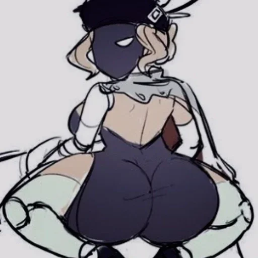 🍷 Стикер «Black Dahlia Skullgirls» для Telegram