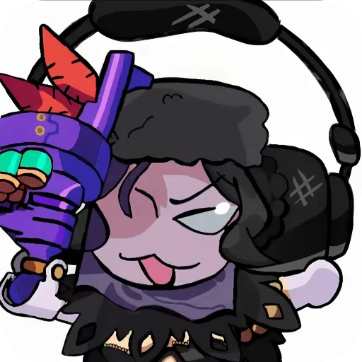 📖 Стикер «Black Dahlia Skullgirls» для Telegram