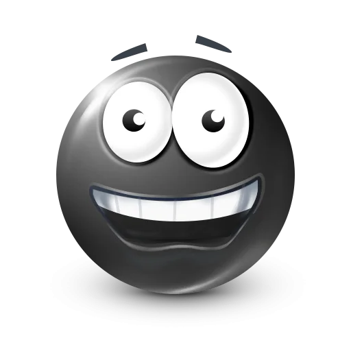 🤩 Стикер «Black Face Emoji» для Telegram