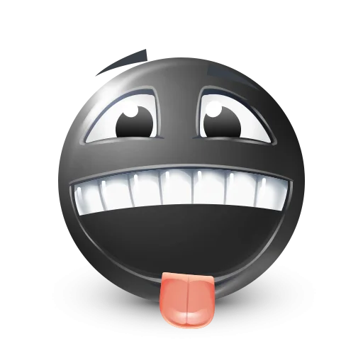 🤩 Стикер «Black Face Emoji» для Telegram
