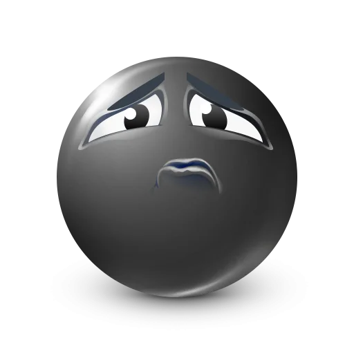 🤩 Стикер «Black Face Emoji» для Telegram
