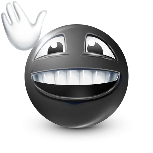 🤩 Стикер «Black Face Emoji» для Telegram