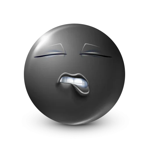 🤩 Стикер «Black Face Emoji» для Telegram