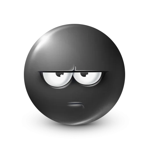 🤩 Стикер «Black Face Emoji» для Telegram