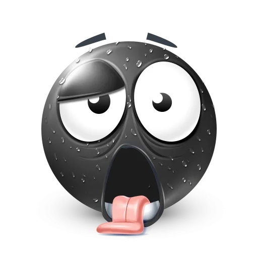 🤩 Стикер «Black Face Emoji» для Telegram