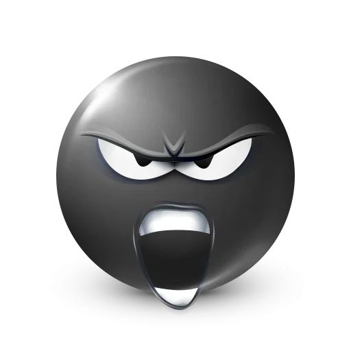 🤩 Стикер «Black Face Emoji» для Telegram
