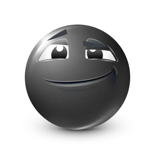 🤩 Стикер «Black Face Emoji» для Telegram