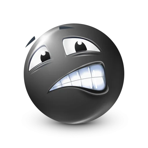 🤩 Стикер «Black Face Emoji» для Telegram
