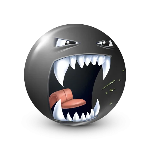 🤩 Стикер «Black Face Emoji» для Telegram