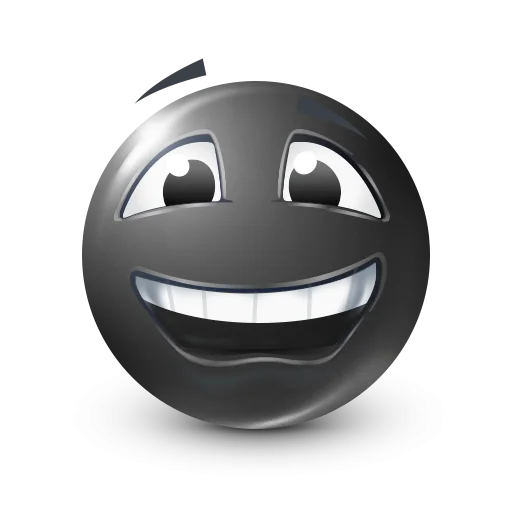 🤩 Стикер «Black Face Emoji» для Telegram