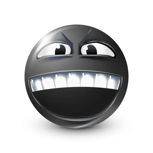 🤩 Стикер «Black Face Emoji» для Telegram
