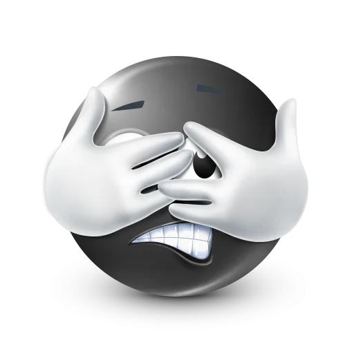 🤩 Стикер «Black Face Emoji» для Telegram