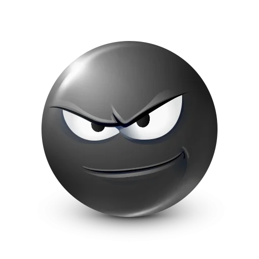 🤩 Стикер «Black Face Emoji» для Telegram