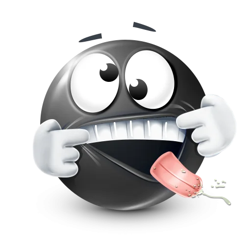 🤩 Стикер «Black Face Emoji» для Telegram