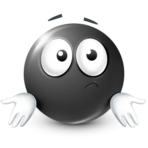 🤩 Стикер «Black Face Emoji» для Telegram